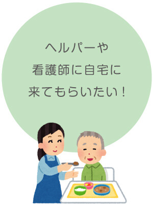ヘルパーに来てほしい
